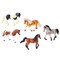Simba Toys: Horse Set – 5 Detailed Pony Figurines, 6" Toy Animal Miniatures, Various Colors & Breeds, Collectible Figures, Nature World, Kids 3+